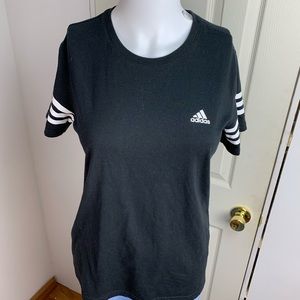 Black adidas tee